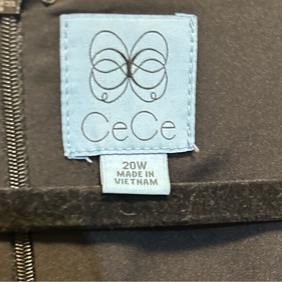 Cece Dressy Dress. Quarter sleeve black with ties - Picture 2 of 3